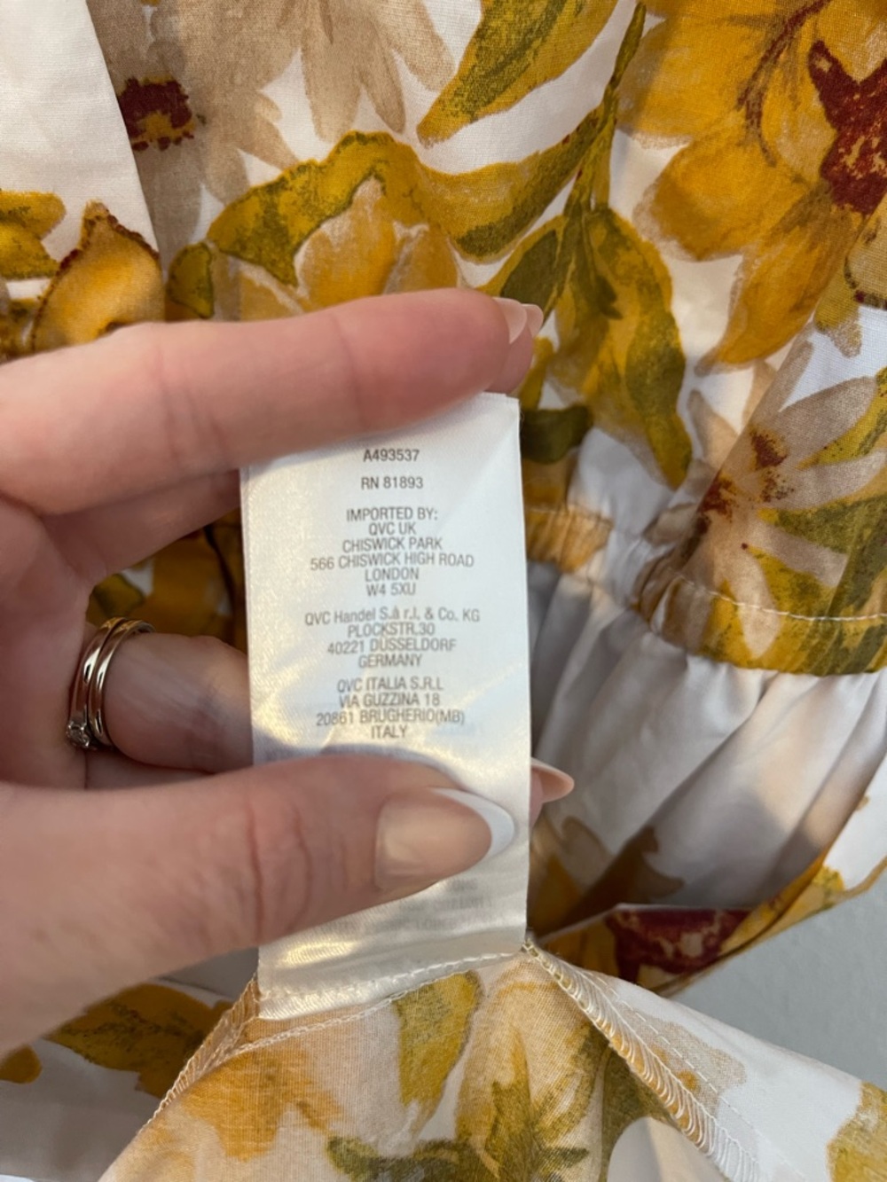 Jason Wu White Midi Shirt Dress with Yellow Floral Print - Picture 9 of 10
